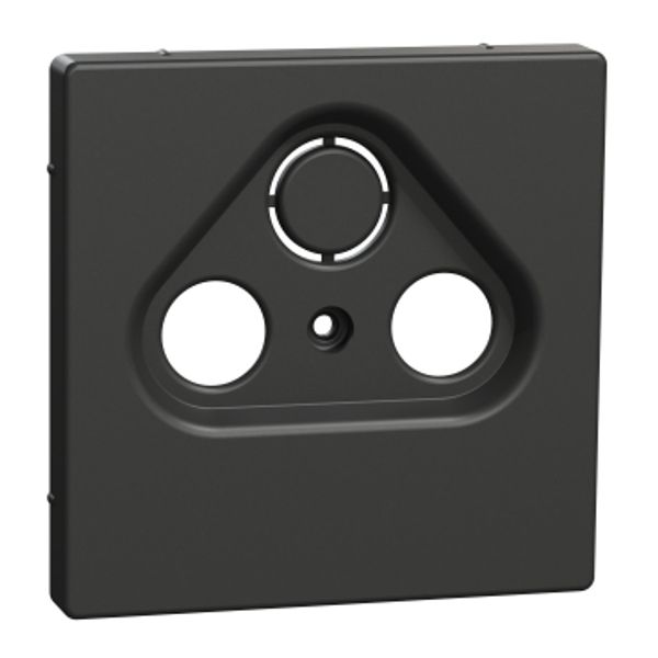 Central plate for antenna socket-outlets 2/3 holes, anthracite, System Design image 4