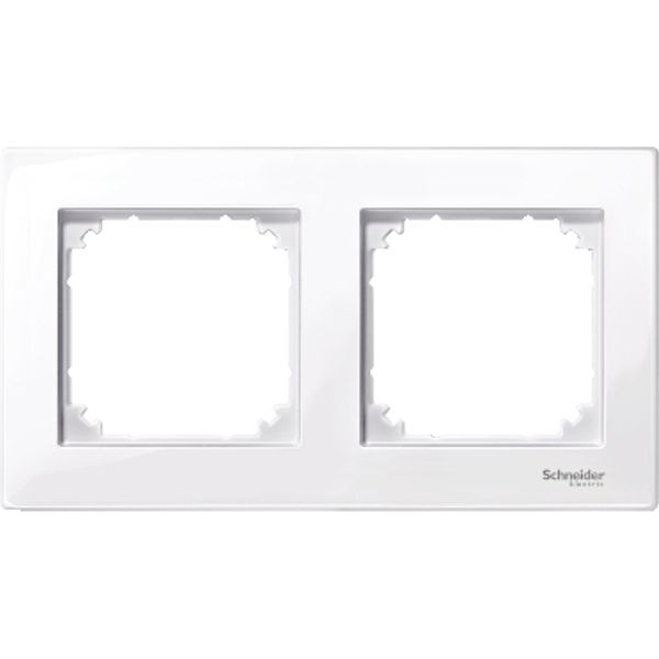 M-Plan frame, 2-gang, active white, glossy image 2