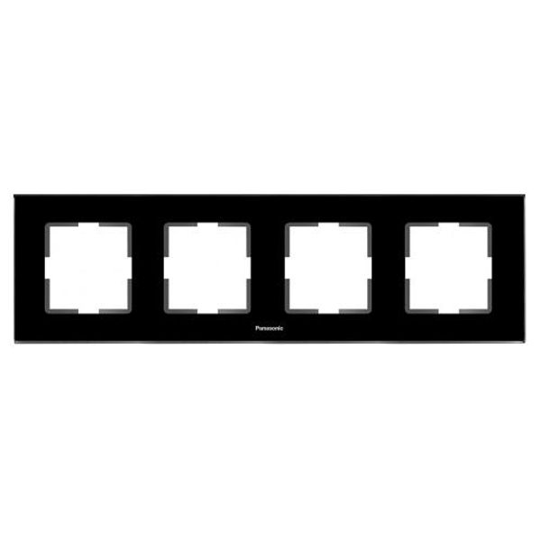 Karre Plus Accessory Black Four Gang Frame image 1