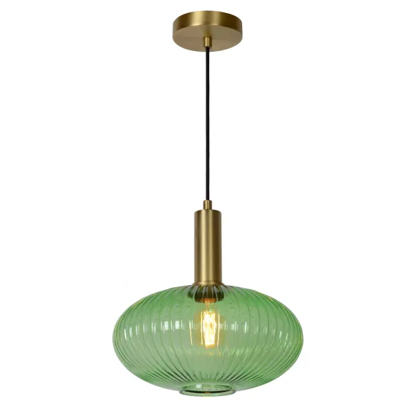 MALOTO Pendant O 30cm E27/40W Green/Messing image 1