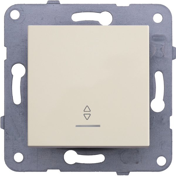 Karre Plus-Arkedia Beige Illuminated Two Way Switch image 1