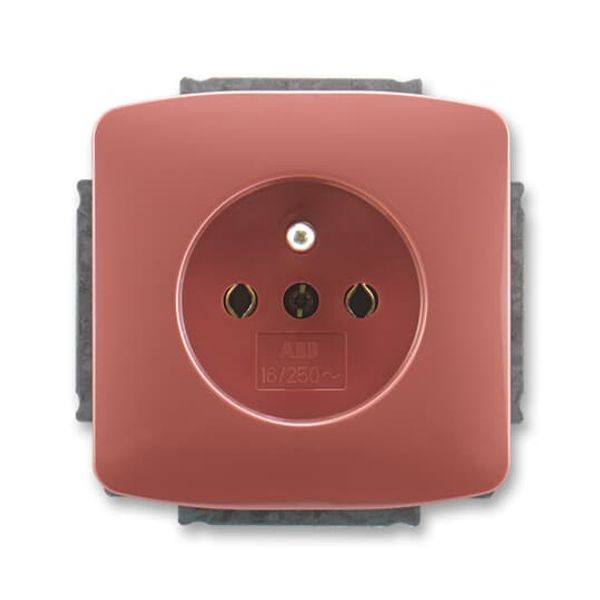 5518A-A2349 R2 Single socket outlet with pin + cover image 1