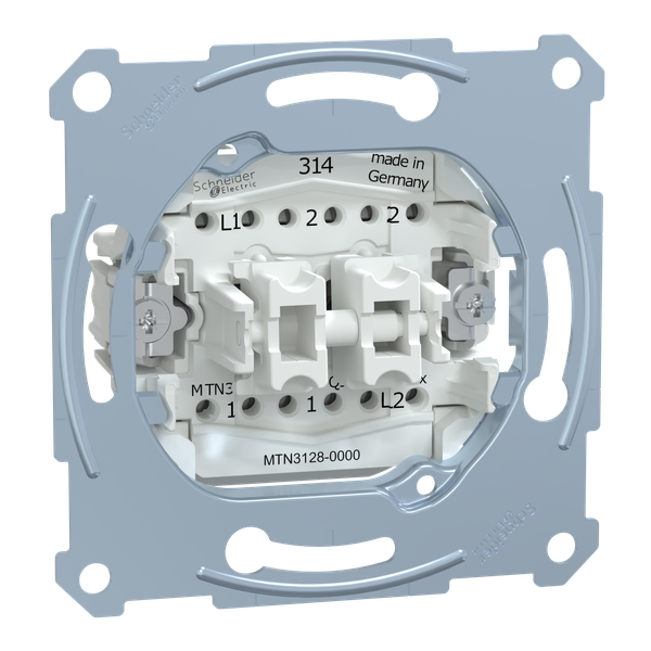 Two-way swit.& two-way push btn insrt,flush-mntd,10 AX/10 A,250 V AC, screwl. image 4