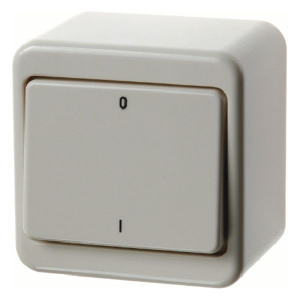 On/off switch 2pole imprint "0" + "I", surface-mtd, surface-mtd, white image 2