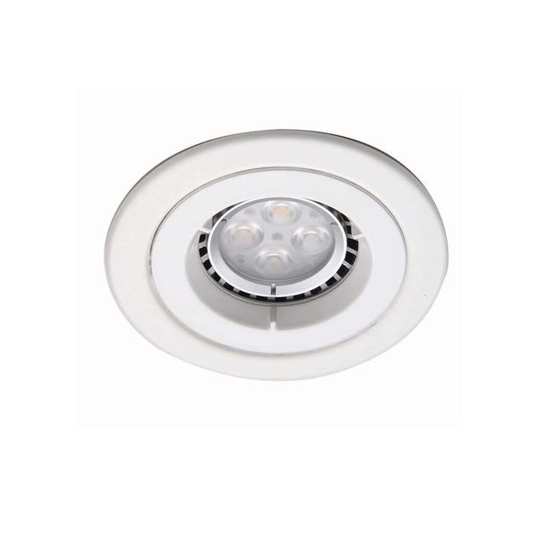 iCage Mini GU10 Die-Cast Fire Rated Downlight Matt White image 1