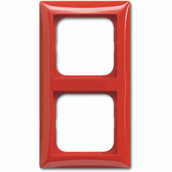 1722-917 Cover Frame Busch-balance® SI red RAL 3020 image 1