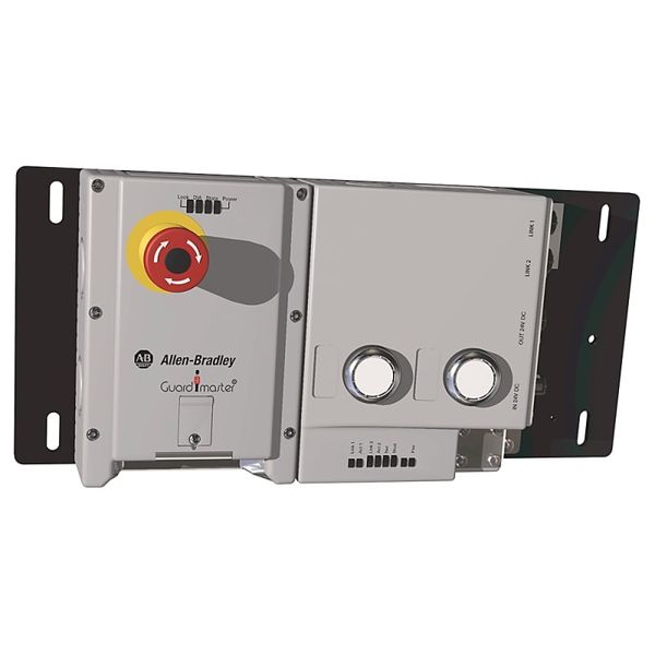 Allen-Bradley, 442G-MABLB-UL-E0P49, Lock Module,Ethernet,Power to Lock,Access Box, Unique Code, Left hand, Estop, 2 Push Buttons image 1