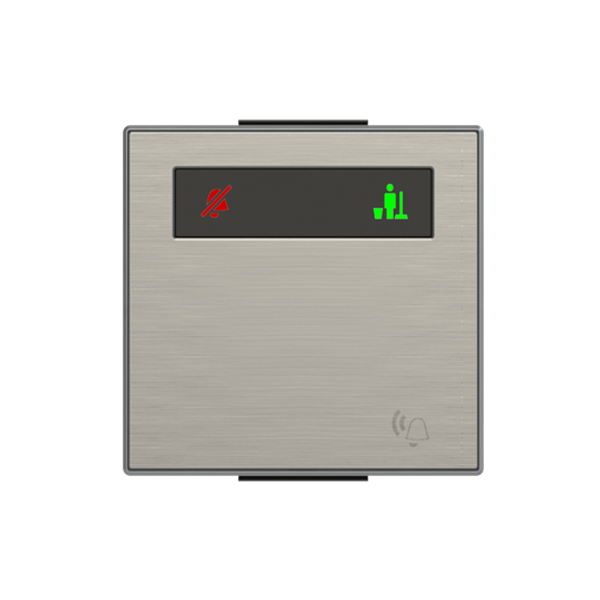 8580.4 AI Rocker for DND/MUR switch, 2-gang - Stainless Steel Stainless steel - Sky Niessen image 1