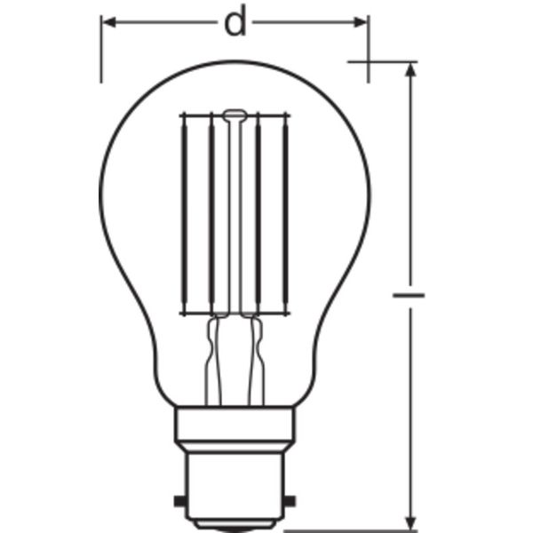 LED Retrofit CLASSIC A DIM 11 W/6500 K FIL CL B22d image 2