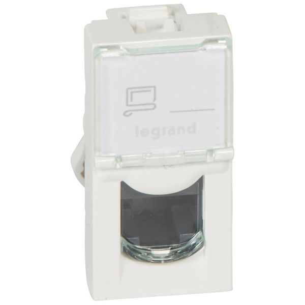 RJ45 socket Mosaic category 5e UTP 1 module white image 2