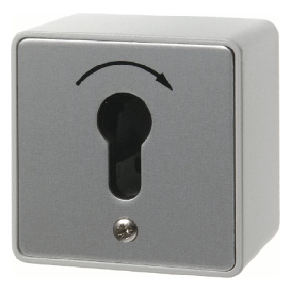 Push-button imprint surface-mtd f. lock cylinder, screw terminals, Die image 1