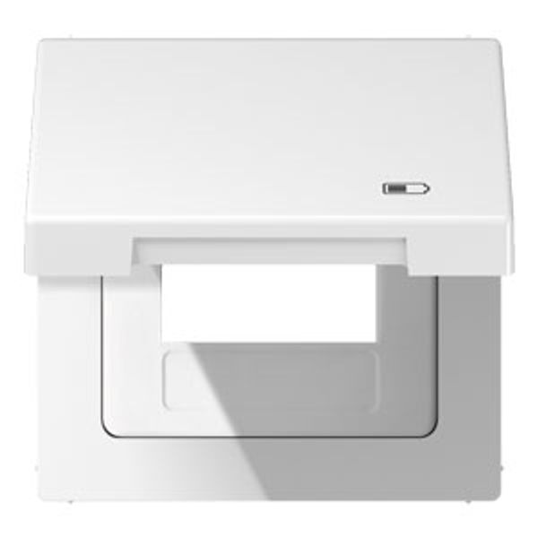 Hinged lid USB with centre plate LS990BFKLUSBWW image 5