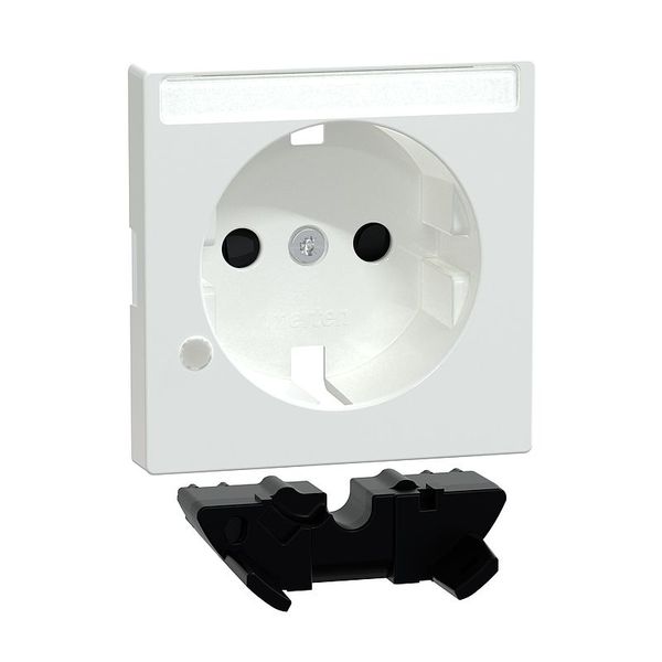 Extension set control light for SCHUKO sockets, active white glossy, System M image 1