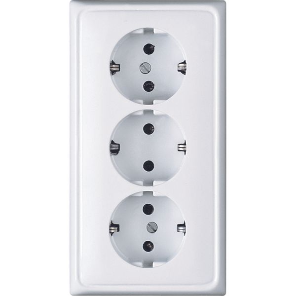 3-gang SCHUKO- socket CD523WW image 2