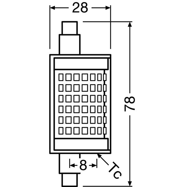 PARATHOM® DIM LINE R7s 78.00 mm 100 12 W/2700 K R7s image 5