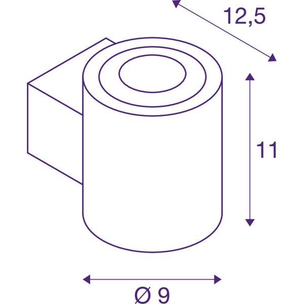 OCULUS UP/DOWN WL 15W 2000-3000K 230V white image 2