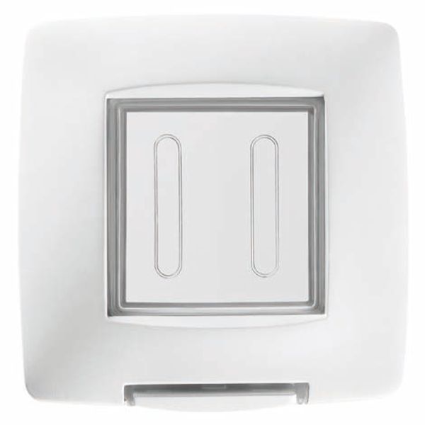 WATERTIGHT PLATE INTERNATIONAL STANDARD - 2 GANG IP55 - WHITE - CHORUSMART image 2