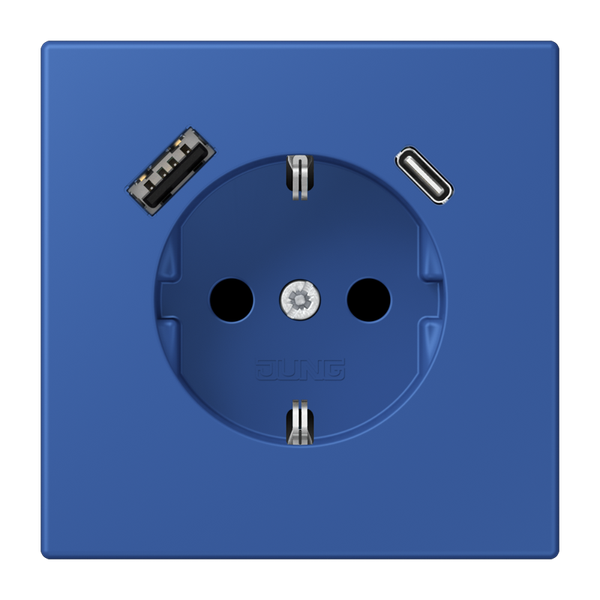 SCHUKO socket with USB charger LC4320K LC1520-15CA253 image 1