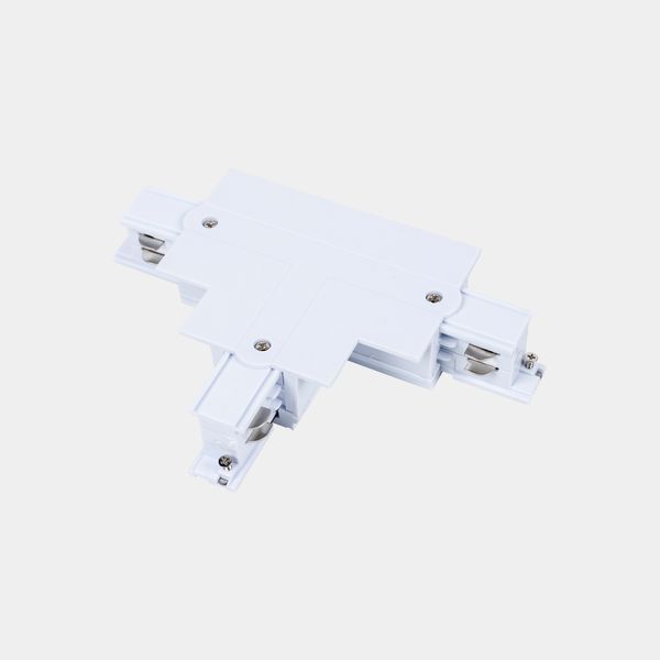 White right “T” connector with frame image 1