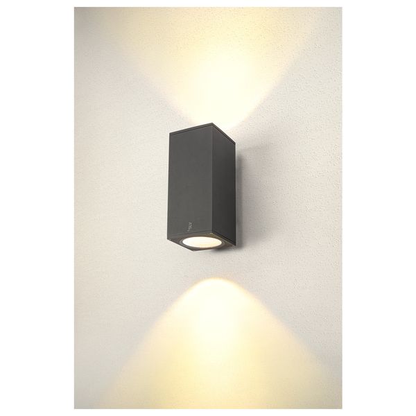 ENOLA UP/DOWN SQ L 53W 3000/4000K 230V LED IP65 anthracite image 3