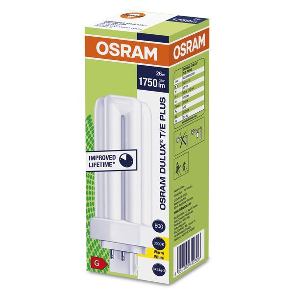 DULUX T/E 26W/830 PLUS GX24Q FS1   OSRAM image 7