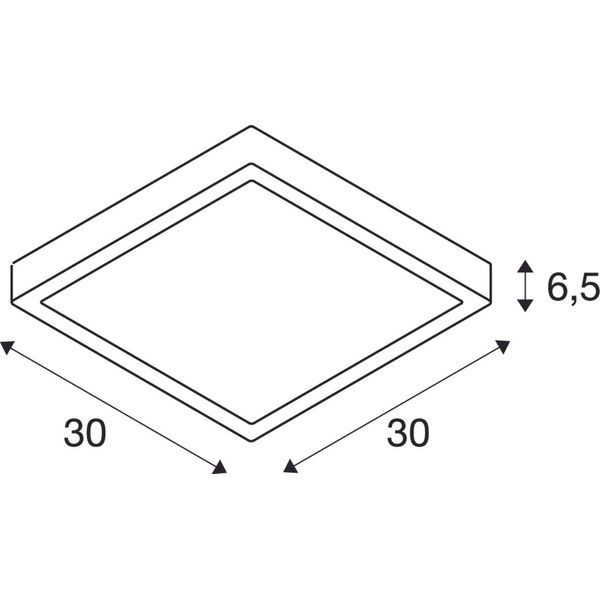 AINOS Outdoor SQ 17W 1300lm 3000/4000K 230V LED IP65 white image 2