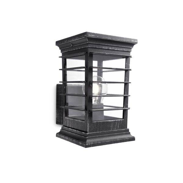 Patio wall lantern grey 1x60W 230V image 1