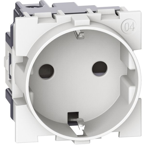 L.NOW - GERMAN SOCKET 2P+T WHITE image 1