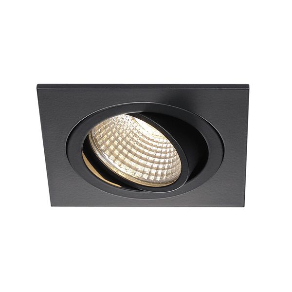 NEW TRIA DL SQUARE Set Downlight 6W, 38ø, 3000K, matt black image 1