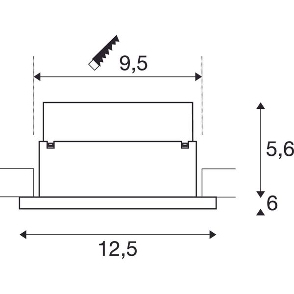 P-LIGHT Emergency light recessed, white image 3