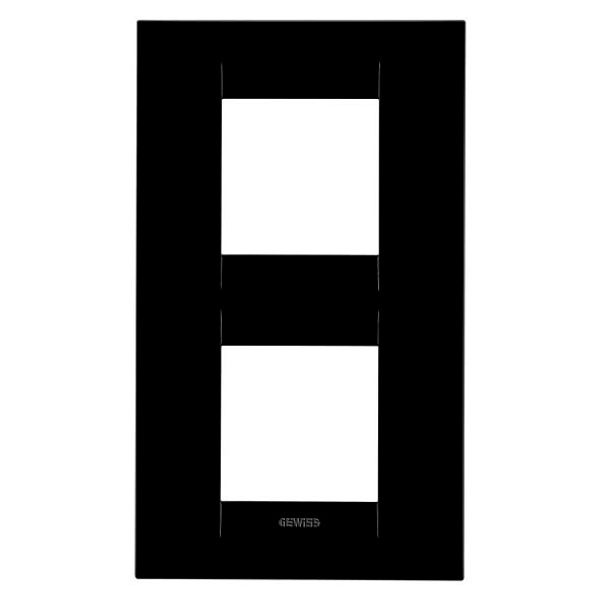 GEO INTERNATIONAL PLATE - IN TECHNOPOLYMER - 2+2 MODULES VERTICAL - TONER BLACK- CHORUSMART image 2