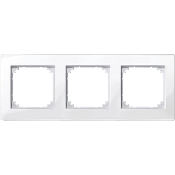 M-PLAN frame, triple, polar white glossy image 1