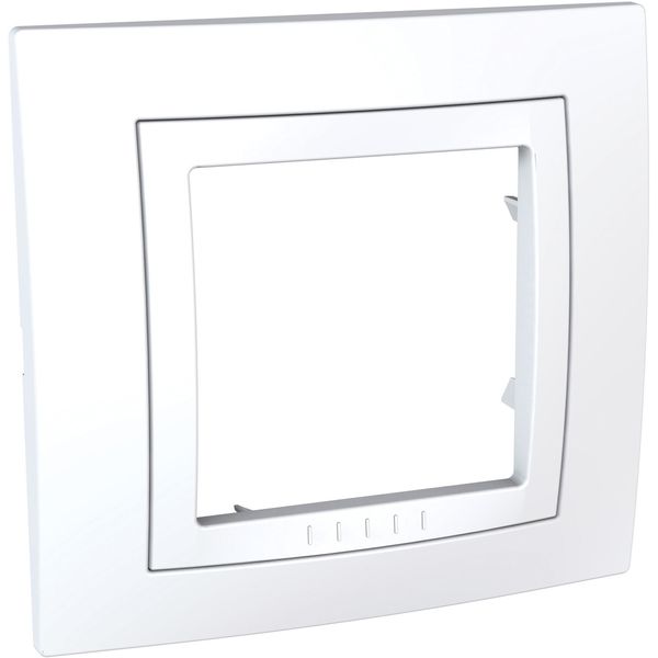 Unica Basic - cover frame - 1 gang - white/white image 2