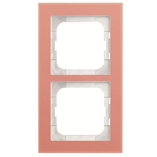 1722-227 Cover Frame Busch-axcent® glass coral image 1