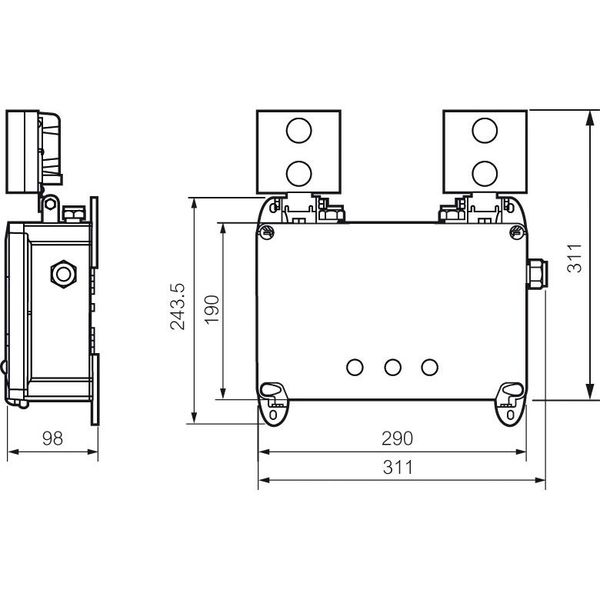 TWIN LEDS SPOTLIGHT EMERGENCY LIGHTING UNIT NON MAINTAINED 1500LM 1H ADR LVS2 image 1