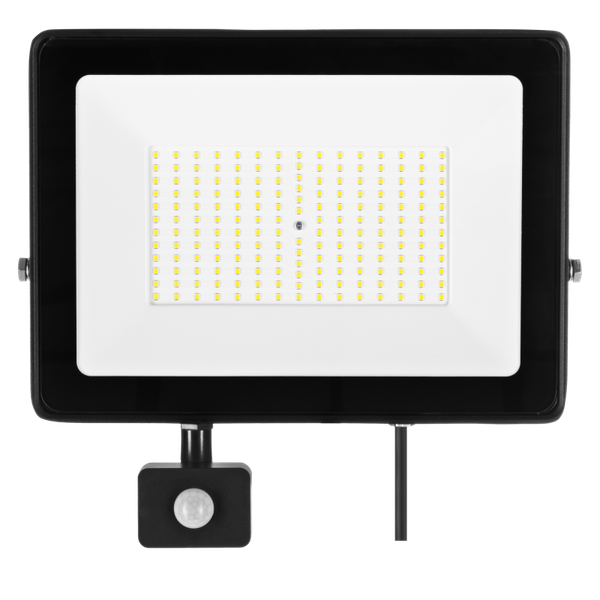 Floodlight LED SOLIS 150W PIR 230V IP44 white neutral  NAS-150WNPIR image 1