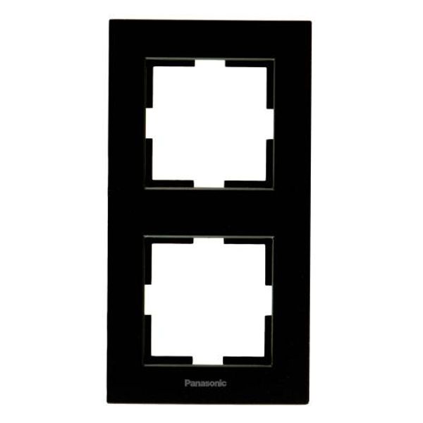 Karre Plus Accessory Black Two Gang Frame image 1