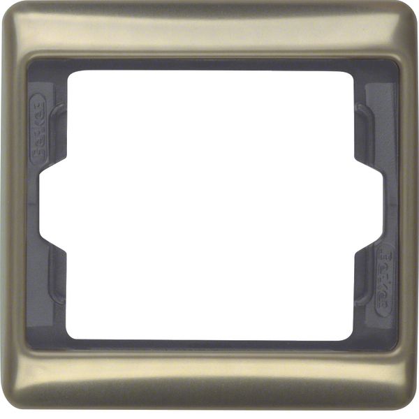 Frame 1gang Arsys light bronze, metal image 1