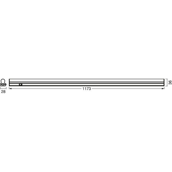 LED Sensor Batten 1200mm 14W 3000K image 9