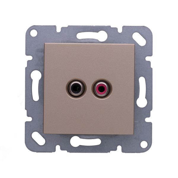 Novella-Trenda Bronze Music Broadcast (Speaker) Socket image 1