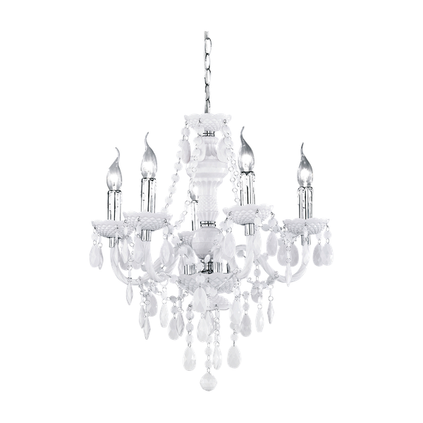 Luster chandelier 5-pc E14 white image 1