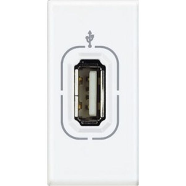 USB socket LivingLight 1 module white image 1