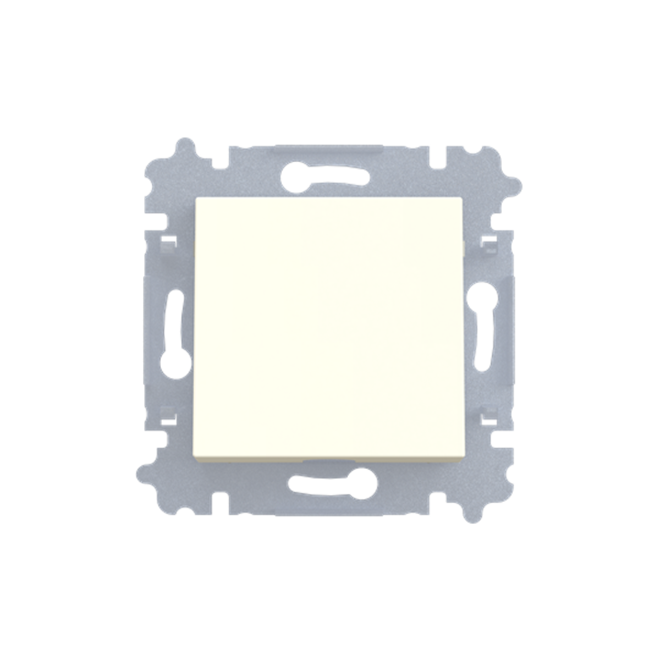 3938H-A00034 17W Cable Outlet / Blank Plate / Adapter Ring Cable outlet 0 gang cream white (electro white) - Levit image 1