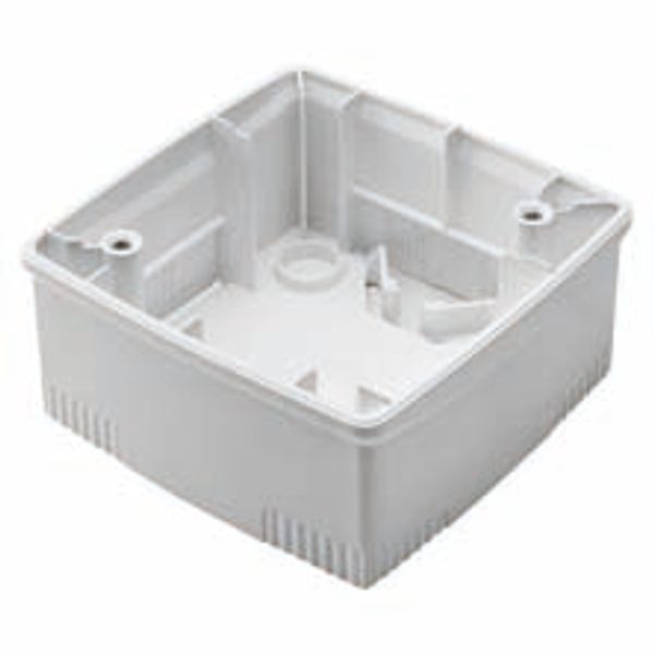 WALL-MOUNTING BOX FOR ONE PLATE - INTERNATIONAL STANDARD 2+2 GANG - VERTICAL - WHITE - CHORUSMART image 2