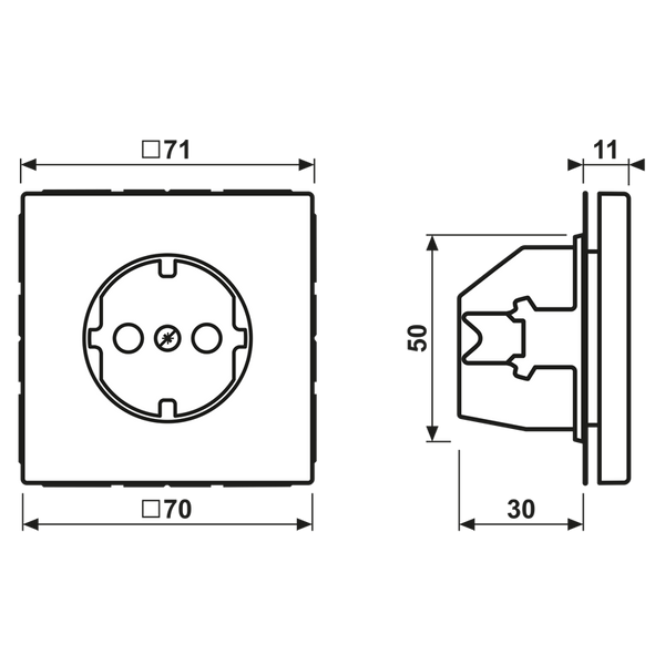 SCHUKO socket ME1521AT image 2