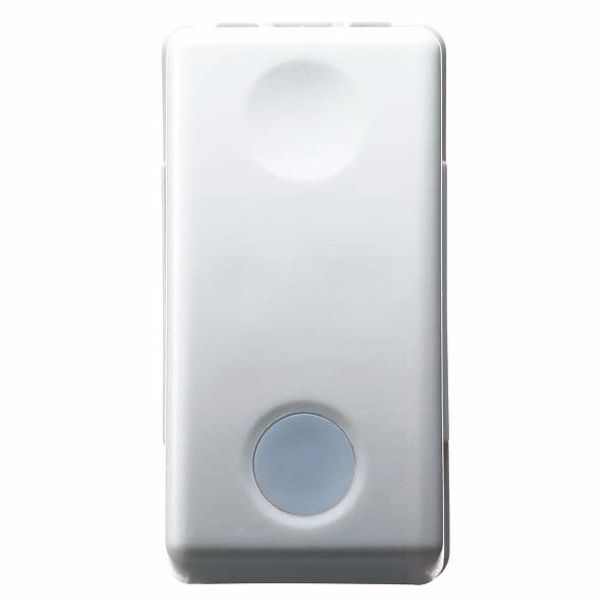 ONE-WAY SWITCH 2P 250V ac - 16AX - WITH REPLACEABLE NEUTRAL LENS - BACKLIT 230 V ac- 1 MODULE - SYSTEM WHITE image 2