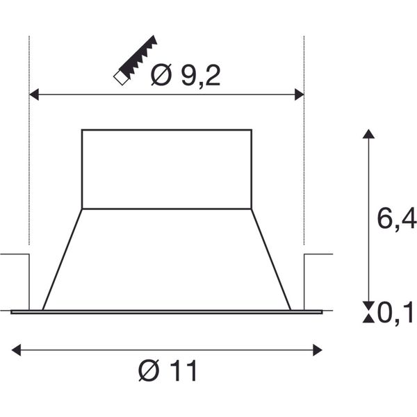 AKALO 83, DL, 3000K 4200K 5700K adjustable, dimmable, white image 3