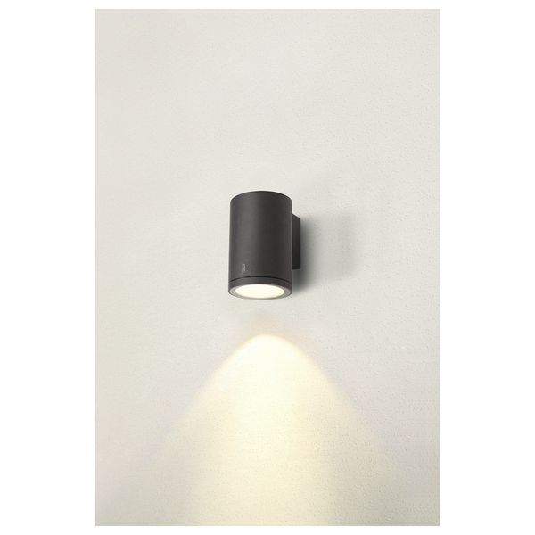 ENOLA ROUND L, single outdoor LED surface-mounted wall light anthracite CCT 3000/4000K image 4