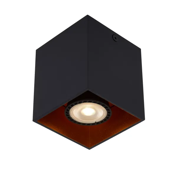 Lucide BIDO - Ceiling spotlight - 1xGU10 - Black image 1