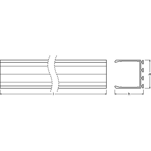 Wide Profiles for LED Strips -PW03/U/26X26/14/2 image 2